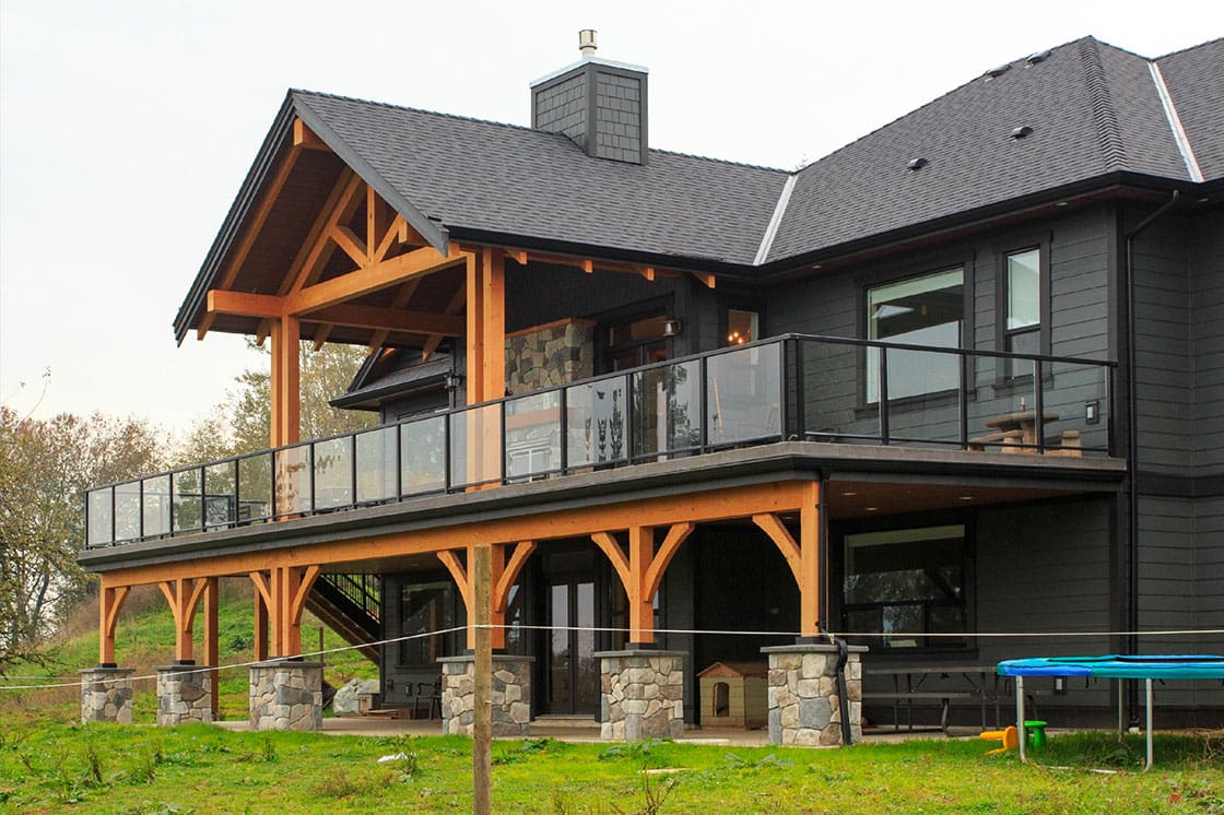 Timber Frame Home Custom Built, BC Log Home Builder.