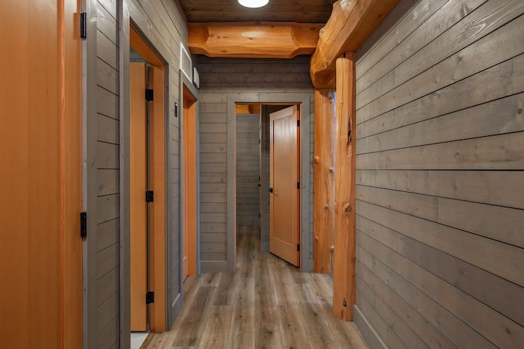hall way in cabin kit