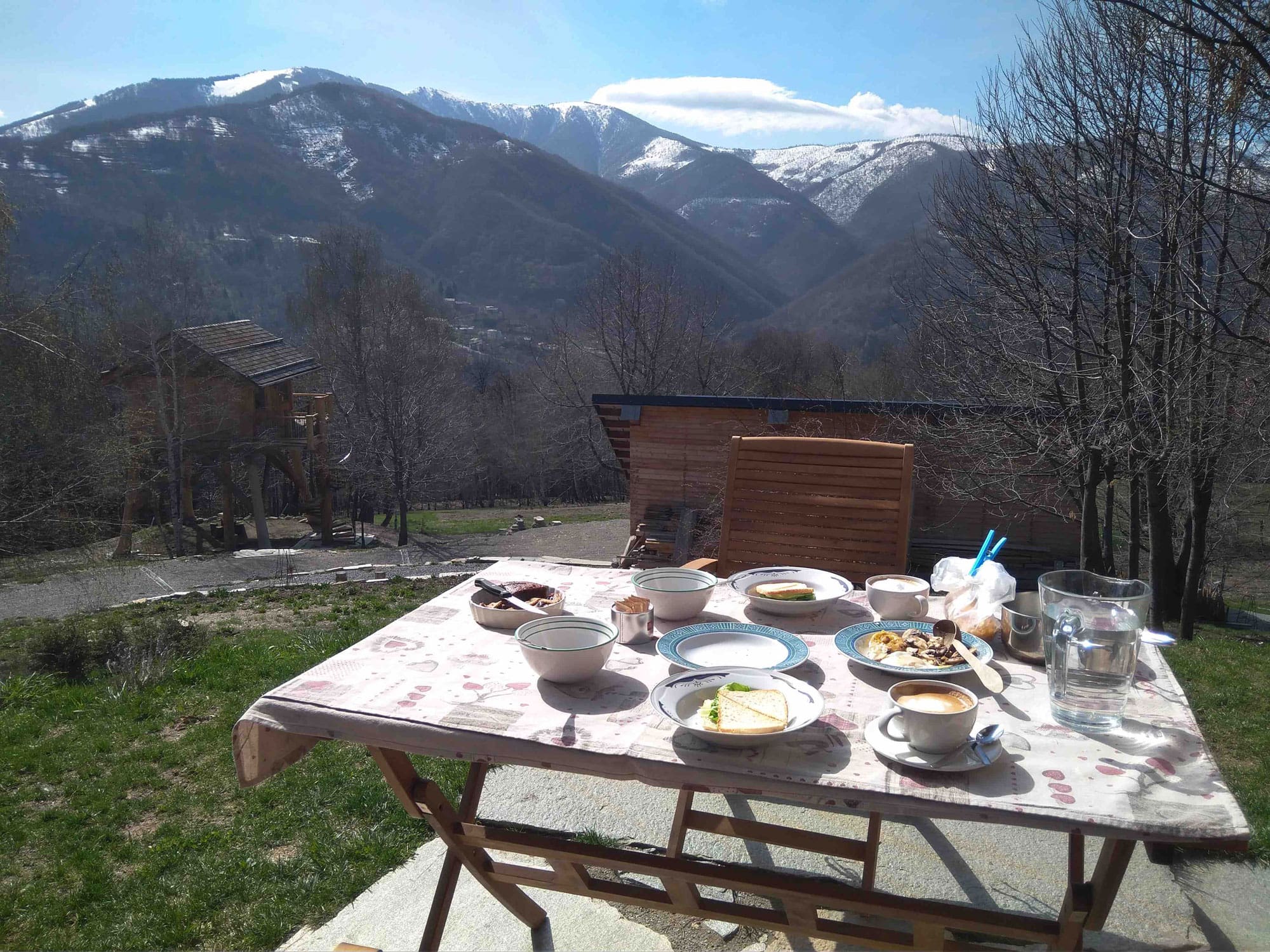 Italian Elev Log Cabin Design