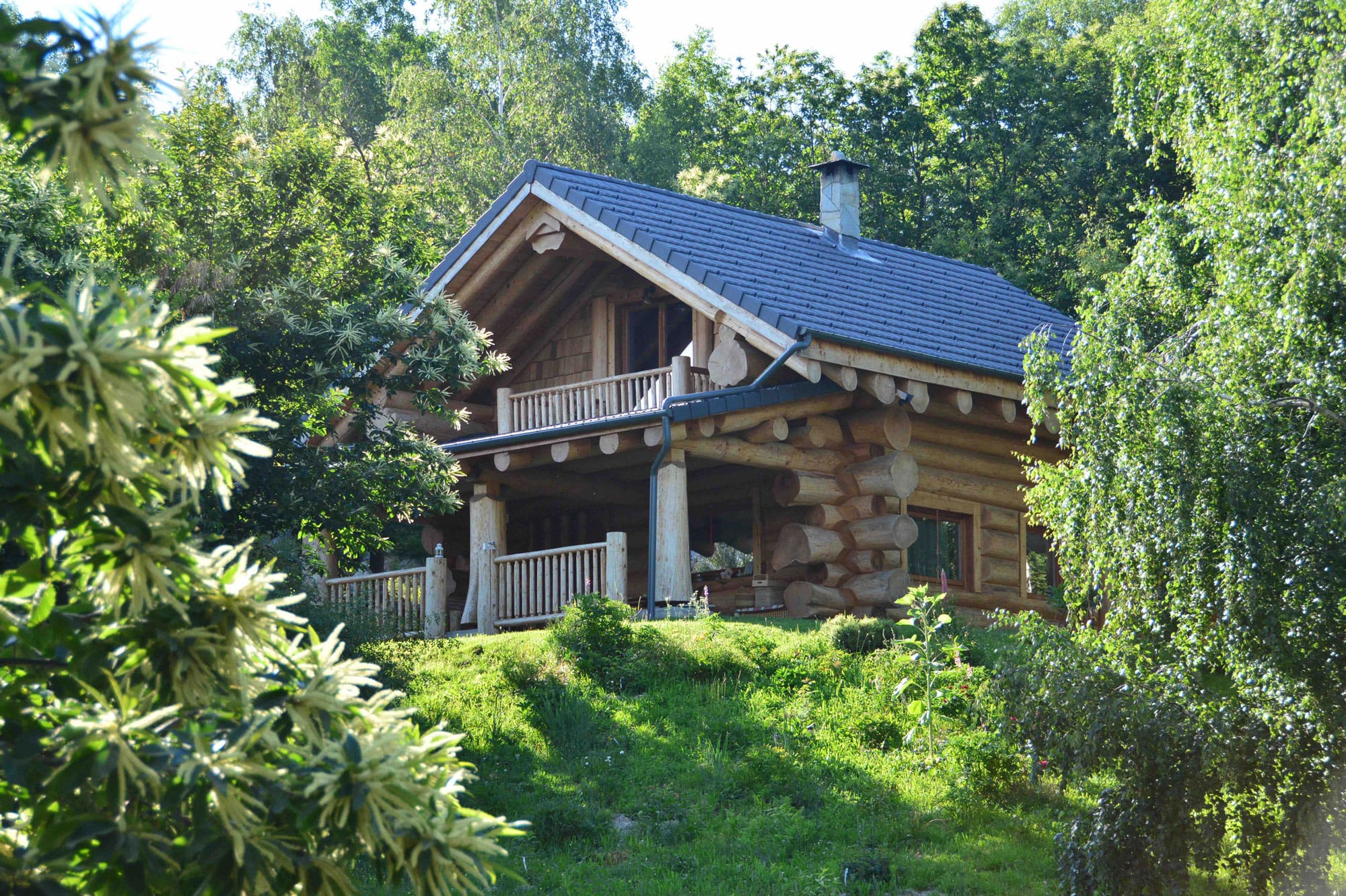 Custom built Log Cabin, BC Log Home Builders.
