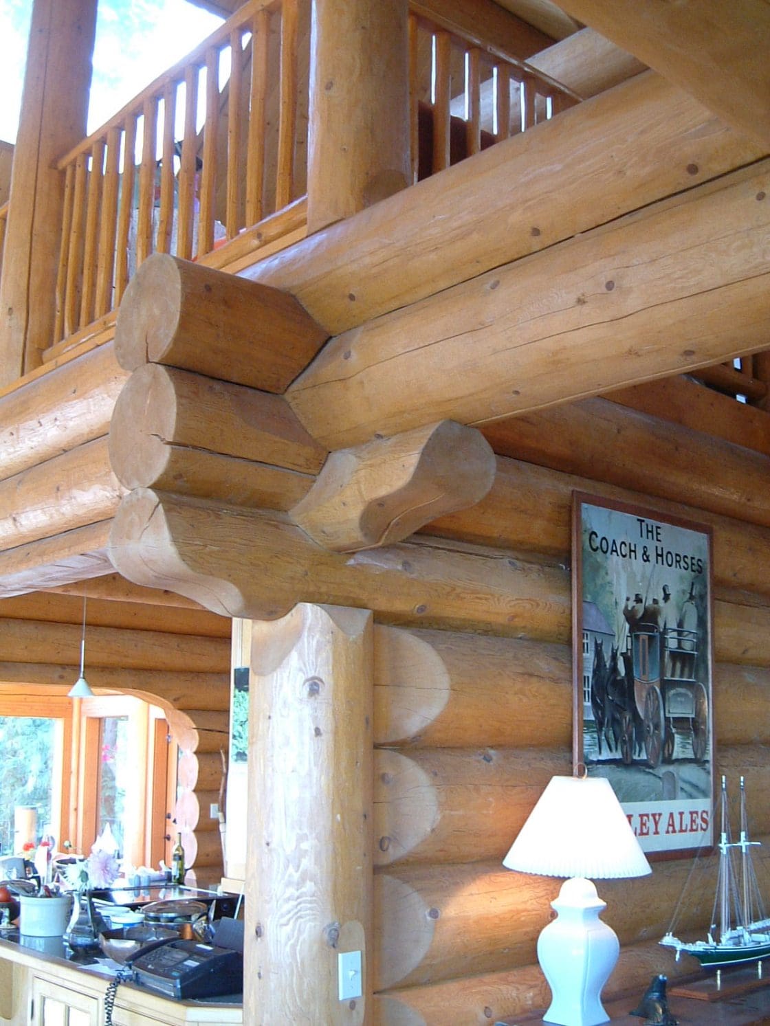 Full Scribe Log Home Custom Built, BC Log Home Builder.