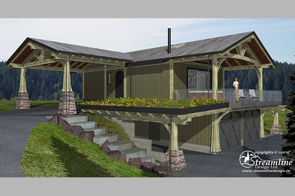 Timber Frame Log Home Custom Built Floor Plans, BC Log Home Builders.