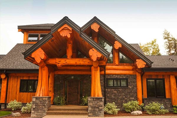 Post and Beam Log Home Custom Built Bc Home Builders.