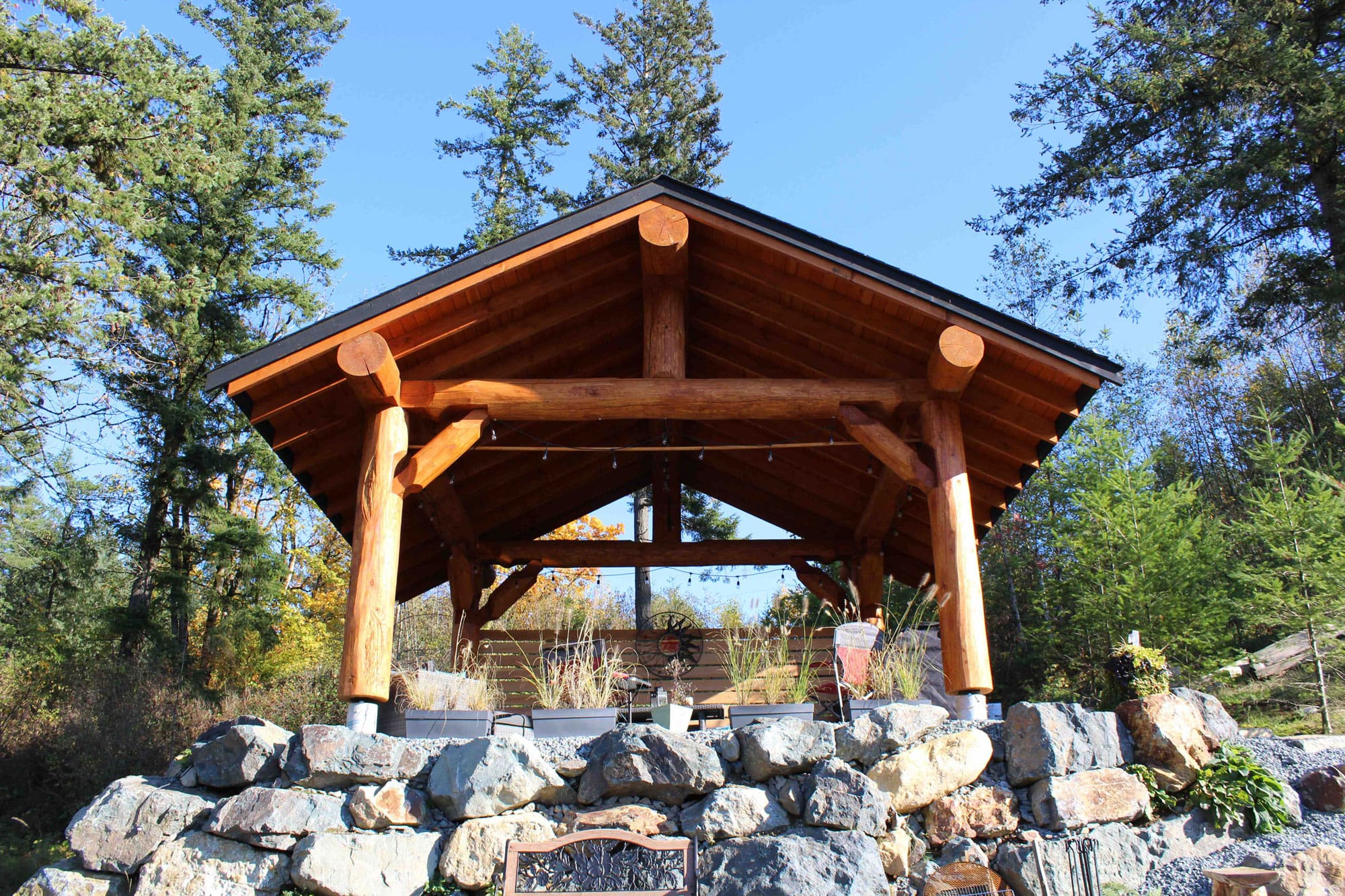 Highland Custom Log Gazebo
