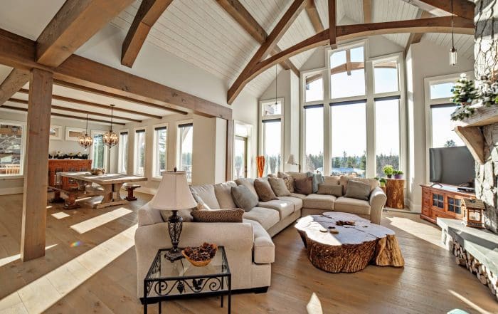 BC Home Builders Custom Built Log Home.