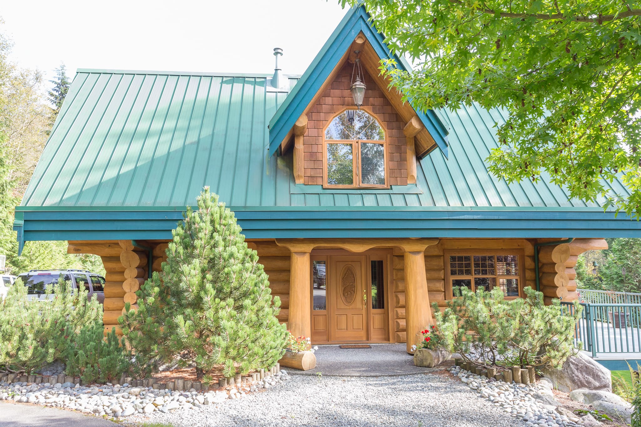 BC Home Builders Custom Built Full Scribe Log Home