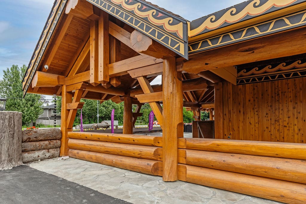 BC Custom built lavender lane post and beam.