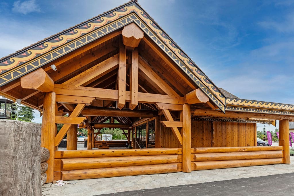 BC Log Home Builders Lavender Lane Post and Beam