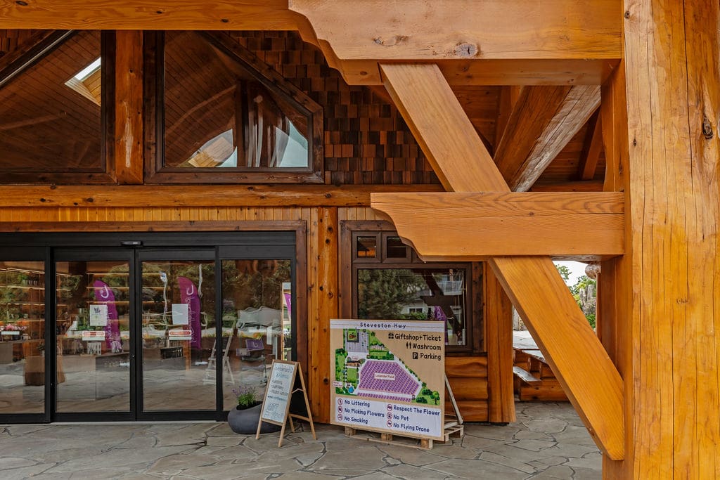 Lavender Lane Post and Beam custom-built home.